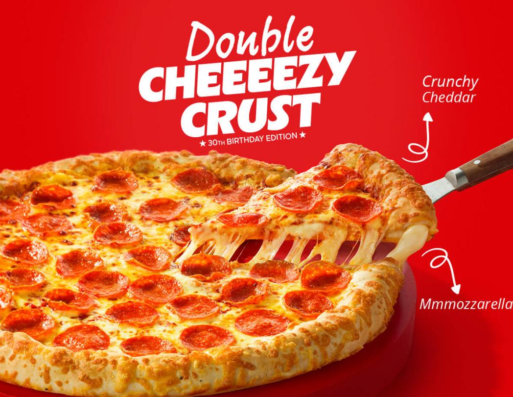 Double Cheezy Crust Pizza